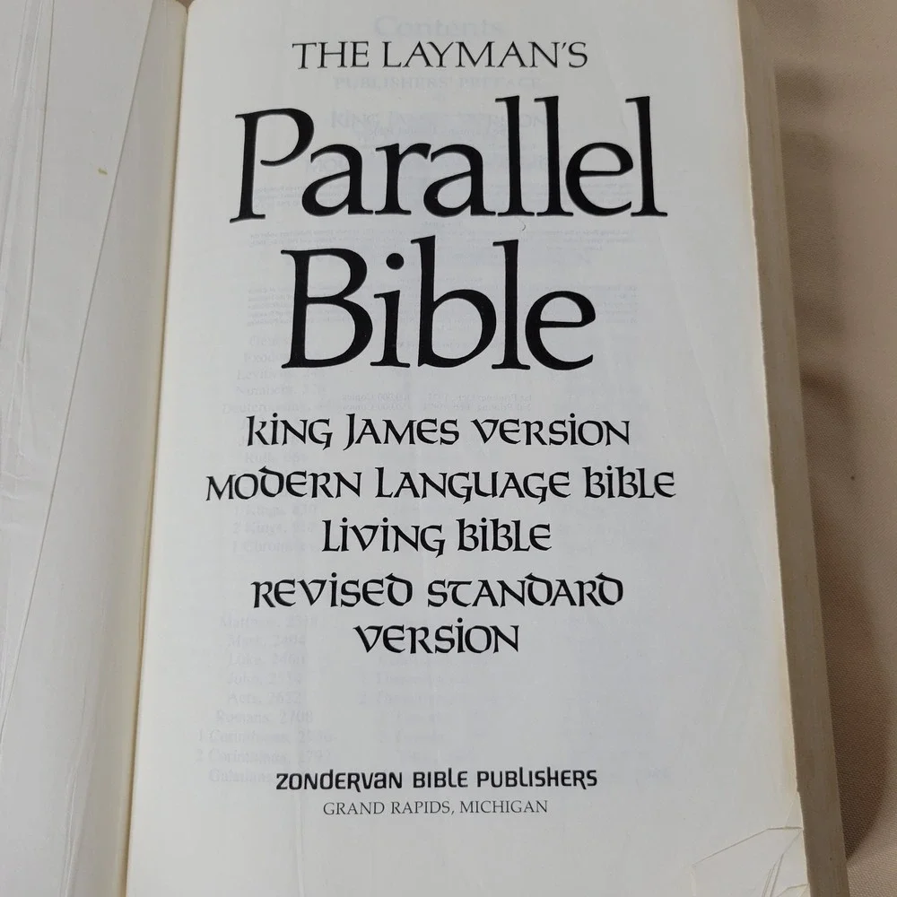 The Laymans Parallel Bible Comparing Four Popular Translations 1973